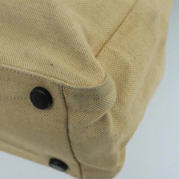 PRADA Tote Bag Canvas Beige Auth ti2434 - Picture 5 of 16